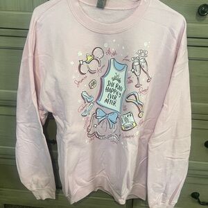 Zip-A—Dee She Ran Happily Ever After sweatshirt, size large